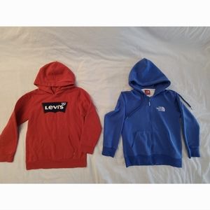 Boys hooded jacket and pullover bundle